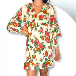 White Dazzle Floral Dress